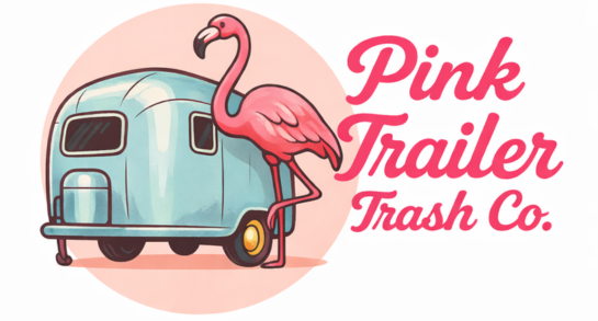 Horizontal Logo Pink Trailer Trash Co